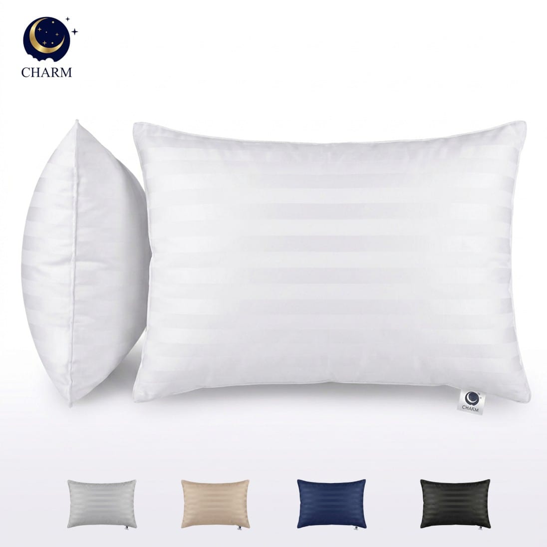 หมอนหนุน CHARM SWEET DREAM ขนาด 19X29 นิ้ว 1000 กรัม สี OLIVE BLACK_4